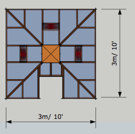 10 x 10 Cedar Olympic Glass House Base Spec
